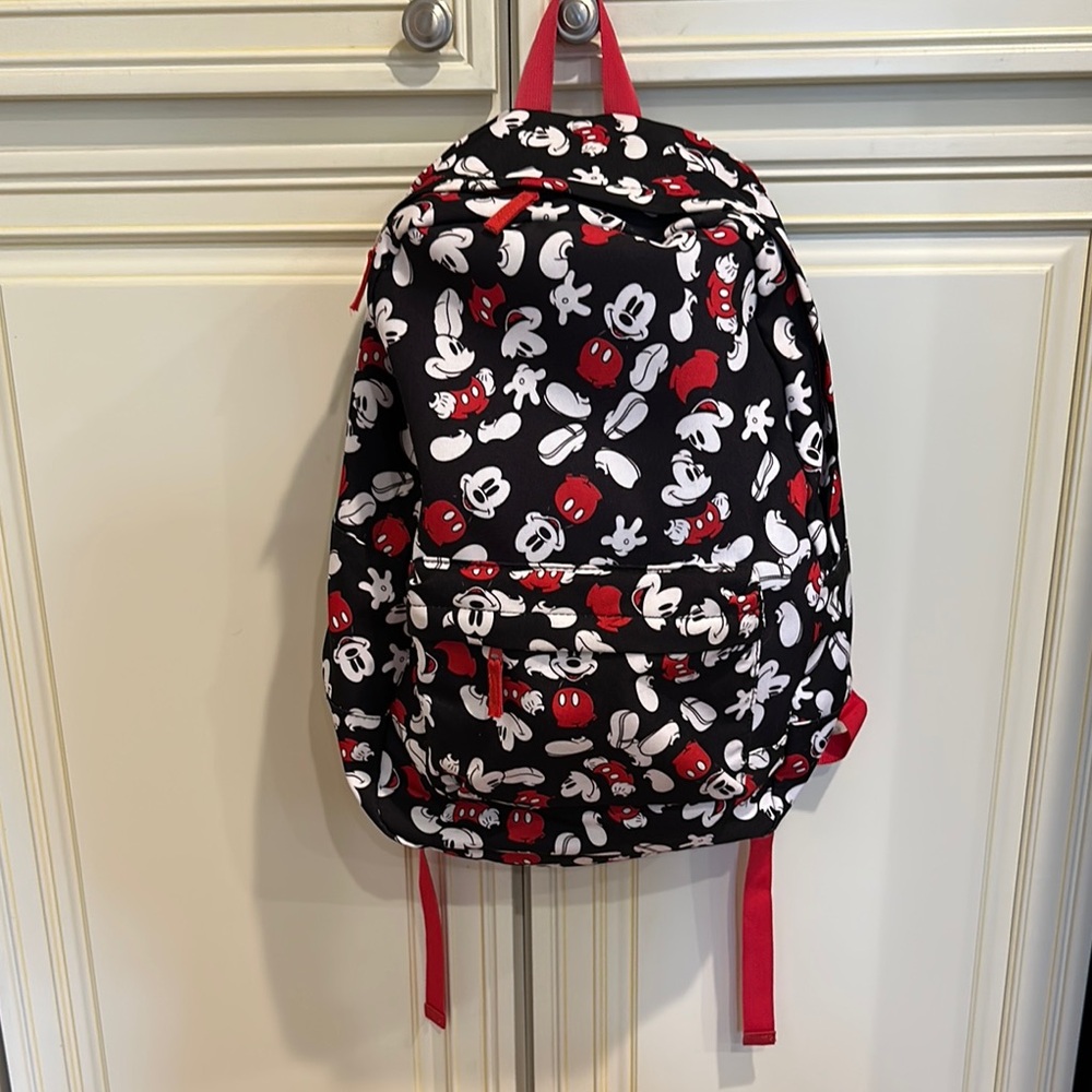 Disney Store Mickey Mouse Black and Red Backpack